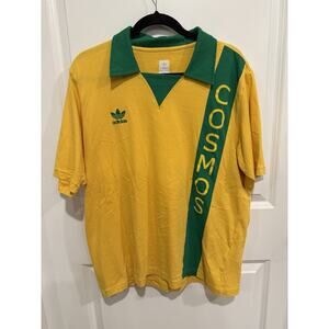 ADIDAS FC NEW YORK COSMOS 1973/1975 MLS SOCCER FOOTBALL SHIRT JERSEY SIZE L